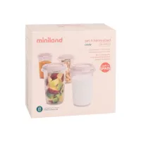 Miniland Hermisized Set de 4 herméticos 330ml