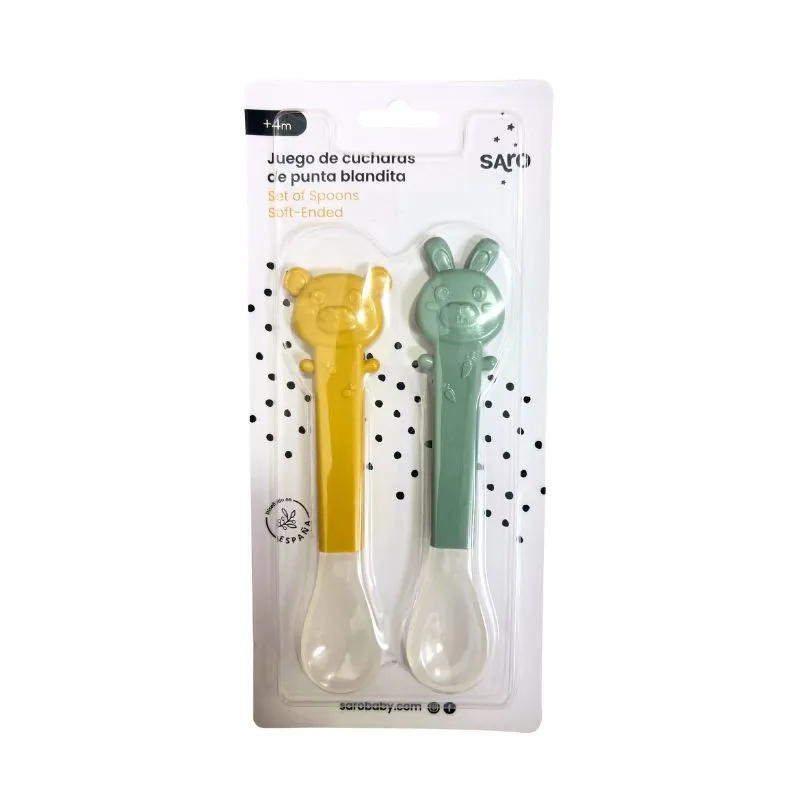 Saro Juego de Cucharas de punta blandita