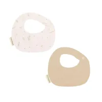 Bimbidreams Pack de 2 baberos 19 x 19 cm