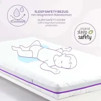 Colchón Bebé Träumeland Brisa | Funda Transpirable y Ventilación Óptima