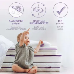 Colchón Bebé Träumeland Brisa | Funda Transpirable y Ventilación Óptima