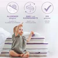Colchón Bebé Träumeland Brisa | Funda Transpirable y Ventilación Óptima