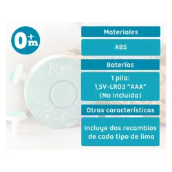 Set de manicura eléctrico Kiokids – Cuidado seguro uñas bebé