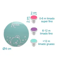 Set de manicura eléctrico Kiokids – Cuidado seguro uñas bebé