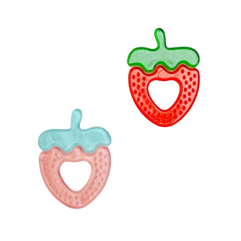 Mordedor de agua fresa para bebés – Pack 2 piezas Bo Jungle