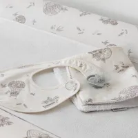 Cambrass Babero Redondo con Velcro | Babero Bebé Algodón