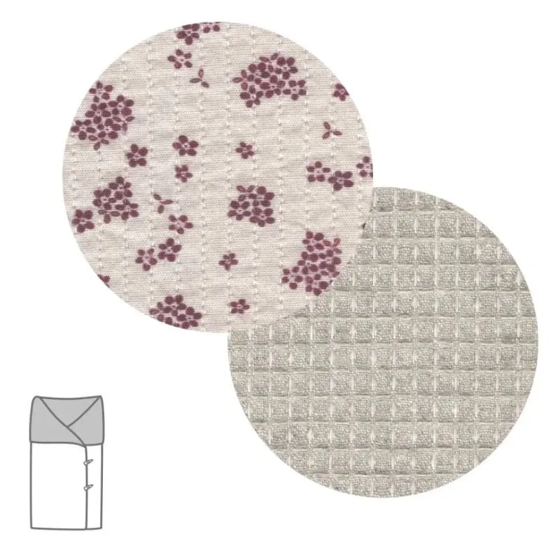 Saco Capazo Naturale Rosa 33x70 cm | Saco Bebé Invierno