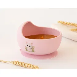 Cuenco de silicona con ventosa Kiokids – Cuenco bebé antideslizante