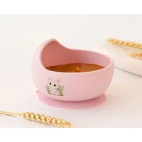 Cuenco de silicona con ventosa Kiokids – Cuenco bebé antideslizante