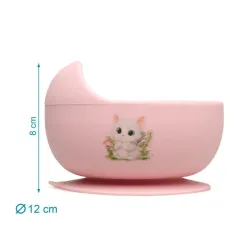 Cuenco de silicona con ventosa Kiokids – Cuenco bebé antideslizante