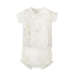 Set jubón y ranita bebé Noe Bimbidreams – Primera puesta algodón