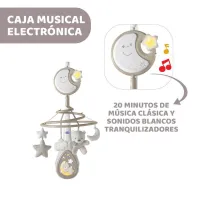 Chicco Next2Dreams Móvil de Cuna Musical con Luz y Sonidos Blancos