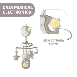 Chicco Next2Dreams Móvil de Cuna Musical con Luz y Sonidos Blancos