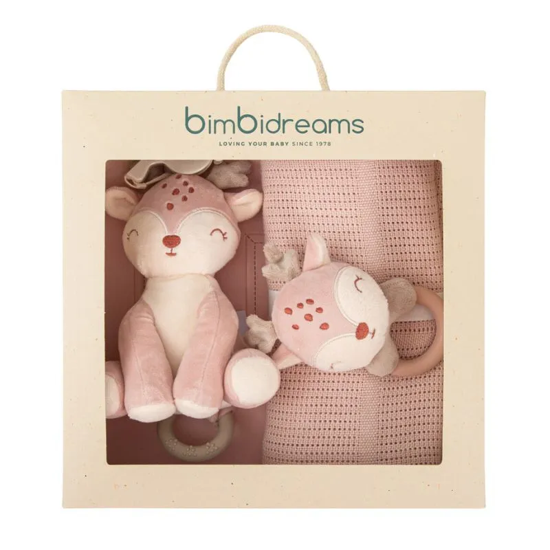 Caja regalo bebé Bimbidreams | Manta y juguetes
