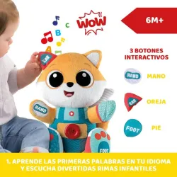 Chicco Peluche Bilingüe Foxy Juguete Educativo Interactivo