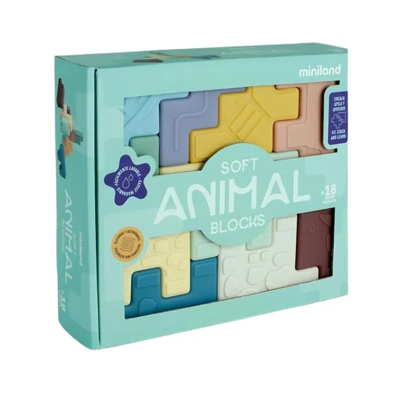 Miniland Puzzle de silicona sensorial para bebés