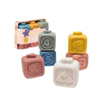 Cubos apilables bebé Miniland | 6 cubos de goma