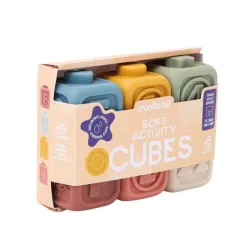 Cubos apilables bebé Miniland | 6 cubos de goma