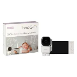 InnoGIO GIOSafety Robot Vigilabebés con Cámara, Pantalla y Visión Nocturna Bebé
