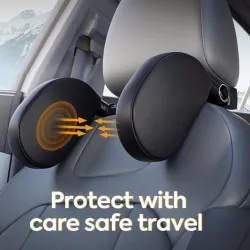 Happy Steps Reposacabezas de asiento para coche ajustable y acolchado