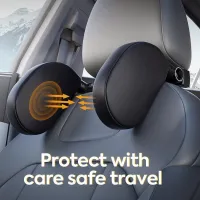 Happy Steps Reposacabezas de asiento para coche ajustable y acolchado