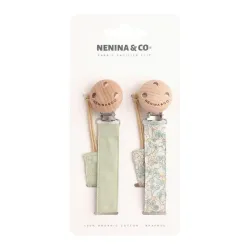 Portachupete Pack 2 Nenina & Co | Sujeta chupete bebé