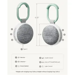 Máquina de Sonido Portátil Momcozy | Ruido blanco bebé
