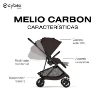 Cybex Melio Carbon Silla de Paseo 2026 Chocolate Brown