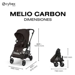 Cybex Melio Carbon Silla de Paseo 2026 Chocolate Brown