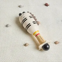 Miniland Zebra Rattle | Sonajero Sensorial para Bebé