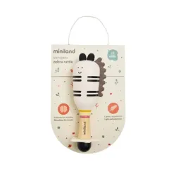 Miniland Zebra Rattle | Sonajero Sensorial para Bebé