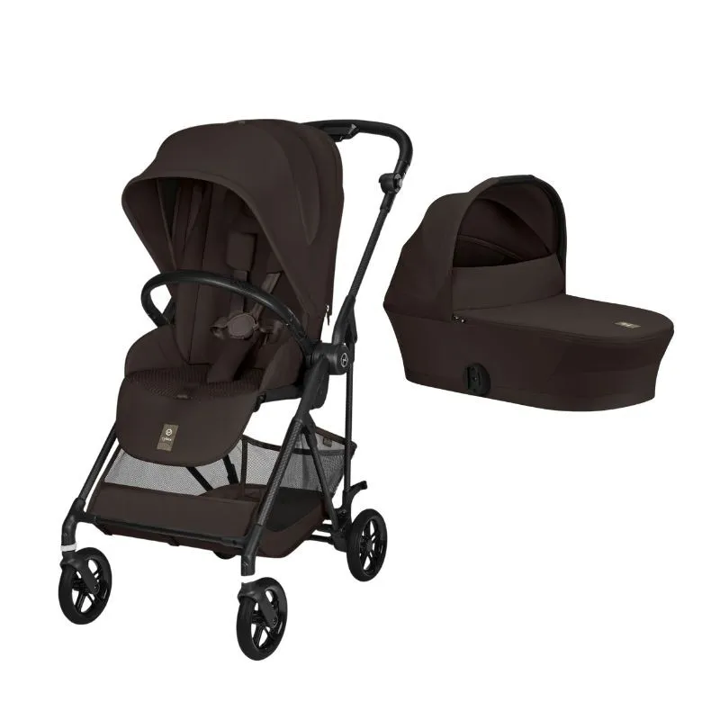 Cybex Melio Carbon Cocheito dos piezas 2026 Chocolate Brown