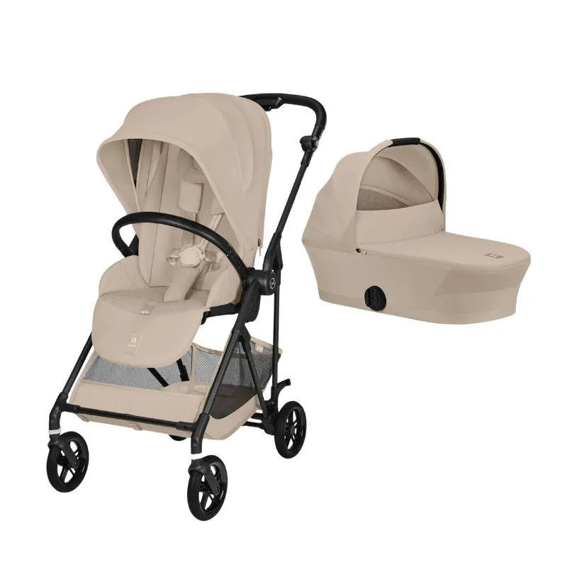 Cybex Melio Carbon Cocheito dos piezas 2026 Almond Beige