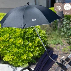 Kiokids Sombrilla Universal Negra para Carrito Bebé