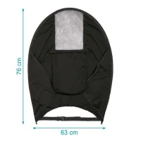 Kiokids Parasol Adicional para Cochecito Infantil Negro