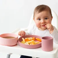 Kiokids Vajilla de Silicona con ventosa 3 piezas