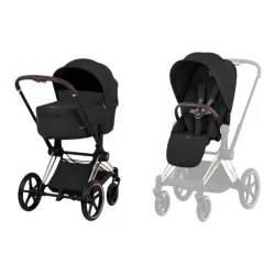 Cybex Priam Comfort Collection Duo 2026_Sepia Black_chasis Rosegold