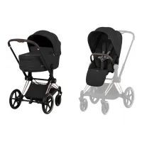 Cybex Priam Comfort Collection Duo 2026_Sepia Black_chasis Rosegold