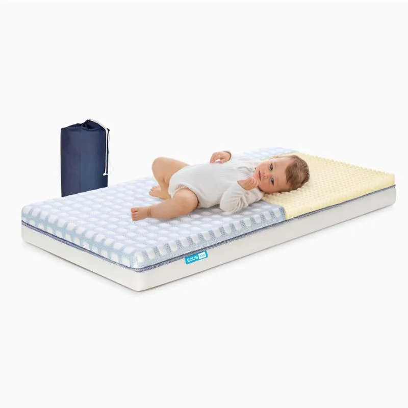 Ecus Kids Care Ultimate Colchón de Cuna Antiplagiocefalia y Antiasfixia