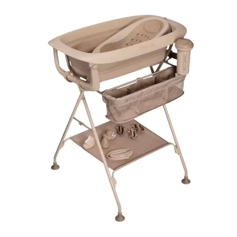 Twistshake Bañera plegablecon soporte Beige