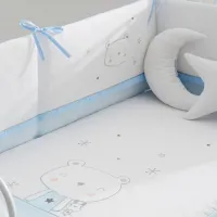 Bimbidreams Edredón con Protector cuna Oso Polar + Cojin