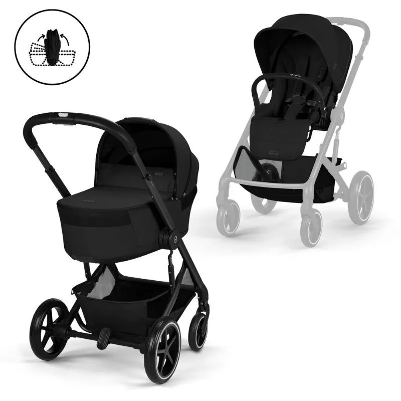 Cybex Balios S Lux Cochecito Dos Piezas 2026 Moon Black