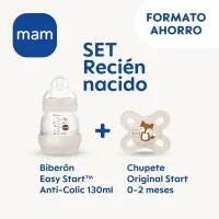 Mam Easy Start Anti-Colic Set de recien nacido Biberón y chupete