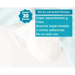 Kiokids Discos de Lactancia absorbentes 30 un