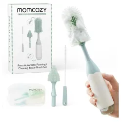 Momcozy Set de Cepillos para Biberones Push-Press