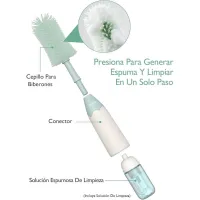 Momcozy Set de Cepillos para Biberones Push-Press