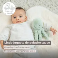 Nattou Doudou peluche pulpo Lapidou - 22 cm Verde