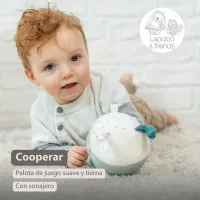 Nattou Pelota de peluche Lapidou - 15 cm Verde