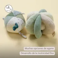 Nattou Pelota de peluche Lapidou - 15 cm Verde