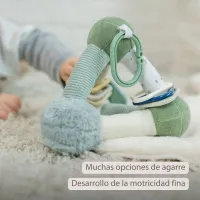 Nattou Pirámide de actividades suave Lapidou - 20 cm Verde